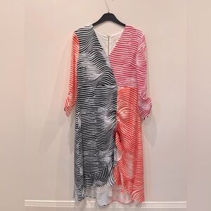 Ted Baker multi-colour zebra-striped dress size 5 (L/XL)